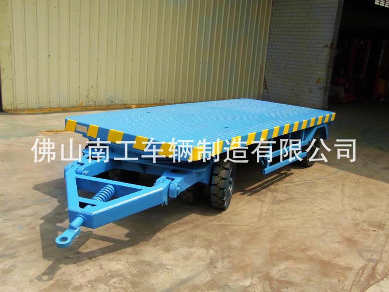 叉车牵引工业平板车 工厂车间周转用10吨安博体育·ANBO(中国)官方网站